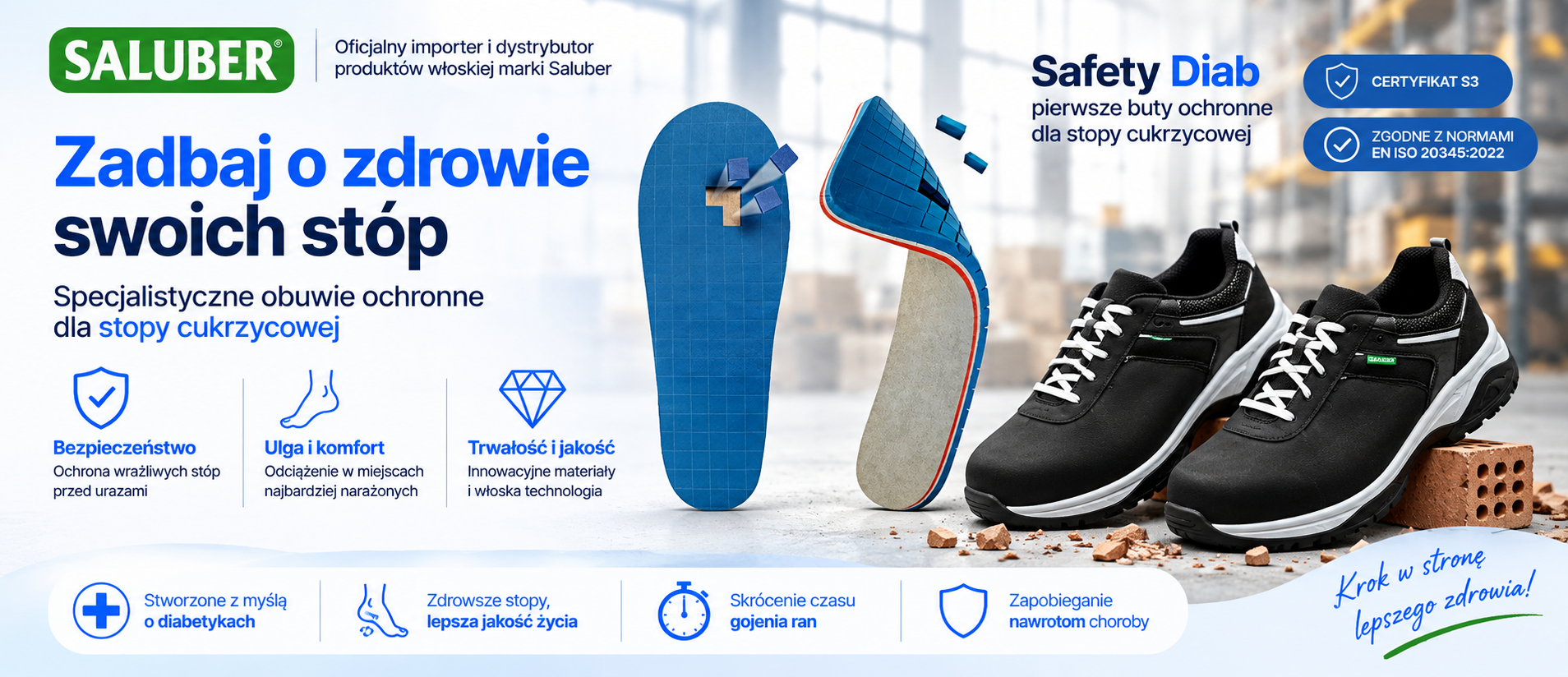 Saluber – wkładki i obuwie dla stopy cukrzycowej | PULMEDIC